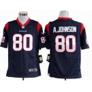 nike nfl jerseys houston texans #80 a.johnson blue[a.johnson][game]