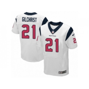 Men Nike Houston Texans #21 Marcus Gilchrist Elite White NFL Jersey