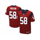 Men Nike Houston Texans #58 Lamarr Houston Elite Red Alternate NFL Jersey