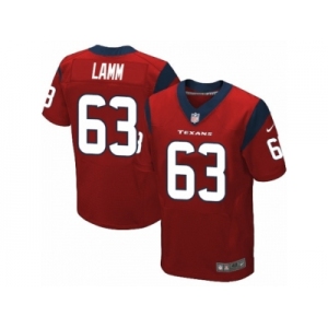 Men Nike Houston Texans #63 Kendall Lamm Elite Red Alternate NFL Jersey