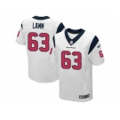 Men Nike Houston Texans #63 Kendall Lamm Elite White NFL Jersey