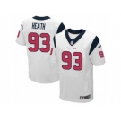 Men Nike Houston Texans #93 Joel Heath Elite White NFL Jersey