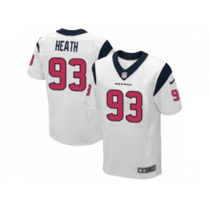 Men Nike Houston Texans #93 Joel Heath Elite White NFL Jersey