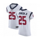 Men's Houston Texans #25 Duke Johnson Jr White Vapor Untouchable Elite Player Football Jersey