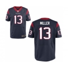 Men's Nike Houston Texans #13 Braxton Miller Elite Navy Blue Team Color NFL Jersey