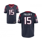 Men's Nike Houston Texans #15 Will Fuller Elite Navy Blue Team Color NFL Jersey[Fuller V]