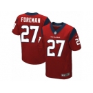 Men's Nike Houston Texans #27 D'Onta Foreman Elite Red Alternate NFL Jersey