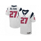 Men's Nike Houston Texans #27 Jose Altuve Elite White NFL Jersey