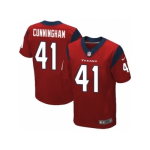 Men's Nike Houston Texans #41 Zach Cunningham Elite Red Alternate NFL Jersey