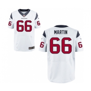 Men's Nike Houston Texans #66 Nick Martin Elite White NFL Jersey