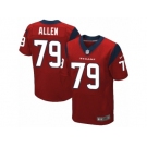 Men's Nike Houston Texans #79 Jeff Allen Elite Red Alternate NFL Jersey