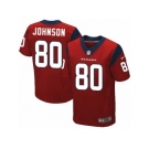 Men's Nike Houston Texans #80 Andre Johnson Elite Red Alternate NFL Jersey