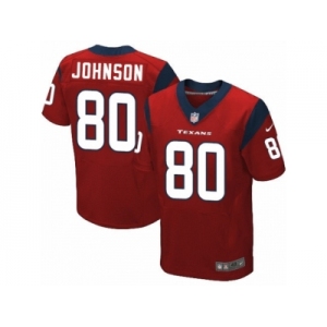 Men's Nike Houston Texans #80 Andre Johnson Elite Red Alternate NFL Jersey