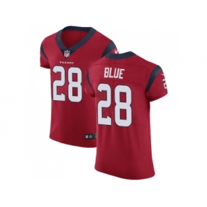 Nike Houston Texans #28 Alfred Blue Red Alternate Men Stitched NFL Vapor Untouchable Elite Jersey