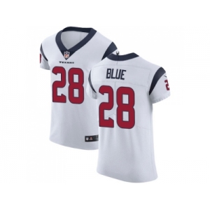Nike Houston Texans #28 Alfred Blue White Men Stitched NFL Vapor Untouchable Elite Jersey