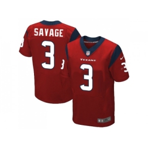 Nike Houston Texans #3 Tom Savage Red Alternate Men's Stitched NFL Elite Jersey