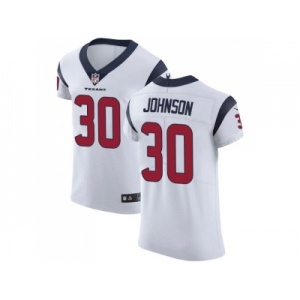 Nike Houston Texans #30 Kevin Johnson White Men Stitched NFL Vapor Untouchable Elite Jersey