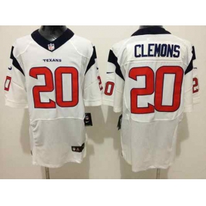 nike nfl jerseys houston texans #20 clemons white[Elite][clemons]