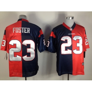 nike nfl jerseys houston texans #23 foster blue-red[Elite split]