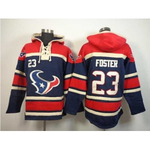 nike nfl jerseys houston texans #23 foster blue-red[pullover hooded sweatshirt]