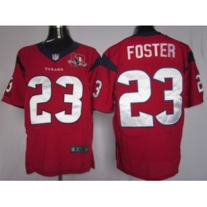 nike nfl jerseys houston texans #23 foster red[10th patch elite]