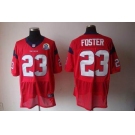 nike nfl jerseys houston texans #23 foster red[Elite 50th Patch]