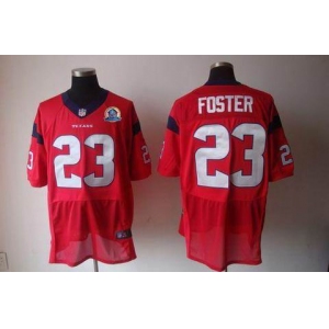 nike nfl jerseys houston texans #23 foster red[Elite 50th Patch]