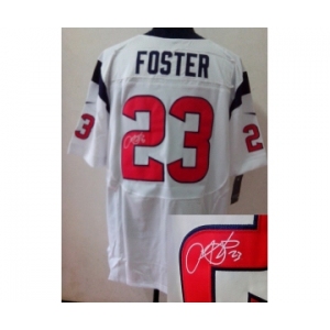 nike nfl jerseys houston texans #23 foster white[Elite signature]