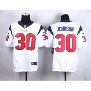 nike nfl jerseys houston texans #30 johnson white[Elite]
