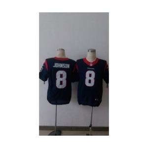 nike nfl jerseys houston texans #8 johnson blue[Elite][johnson]