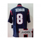 nike nfl jerseys houston texans #8 schaub blue[Elite signature]