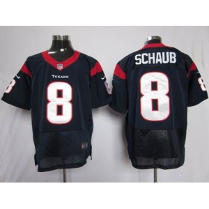 nike nfl jerseys houston texans #8 schaub blue[elite]