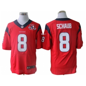 nike nfl jerseys houston texans #8 schaub red[Elite 10th patch]