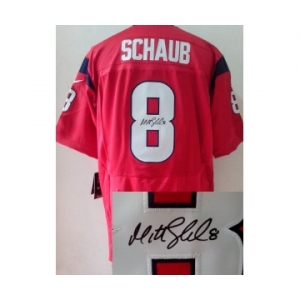 nike nfl jerseys houston texans #8 schaub red[Elite signature]