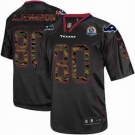 nike nfl jerseys houston texans #80 a.johnson black[camo fashion Elite 50th Patch]