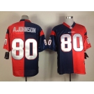 nike nfl jerseys houston texans #80 a.johnson blue-red[Elite split]