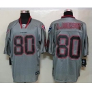 nike nfl jerseys houston texans #80 a.johnson grey[Elite lights out]