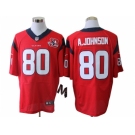 nike nfl jerseys houston texans #80 a.johnson red[Elite 10th patch]