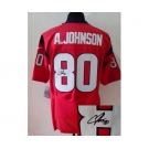 nike nfl jerseys houston texans #80 a.johnson red[Elite signature]