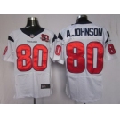 nike nfl jerseys houston texans #80 a.johnson white[10th patch elite]