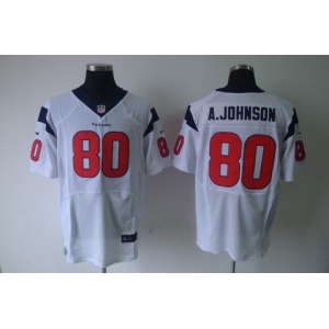 nike nfl jerseys houston texans #80 a.johnson white[a.johnson][elite]