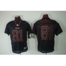 nike nfl jerseys houston texans #81 daniels black[Elite lights out]