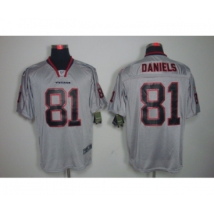 nike nfl jerseys houston texans #81 daniels grey[Elite lights out]