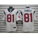 nike nfl jerseys houston texans #81 daniels white[Elite]