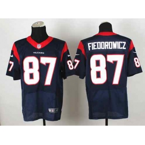 nike nfl jerseys houston texans #87 fieoorowicz blue[Elite]