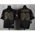 nike nfl jerseys houston texans #90 clowney black[Elite gold lettering fashion][clowney]