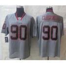 nike nfl jerseys houston texans #90 clowney grey[Elite lights out][clowney]