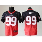 nike nfl jerseys houston texans #99 watt blue-red[Elite drift fashion][second version]