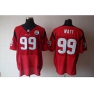 nike nfl jerseys houston texans  #99 watt red[Elite 50th Patch]