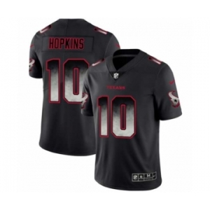 Men Houston Texans #10 DeAndre Hopkins Black Smoke Fashion Limited Jersey